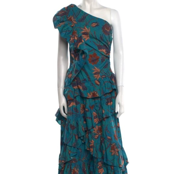 NWOT ULLA JOHNSON Ondine Dress in Lagoon XS $695 - Picture 10 of 12